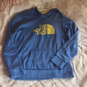 Blue fleece hoodie in size medium